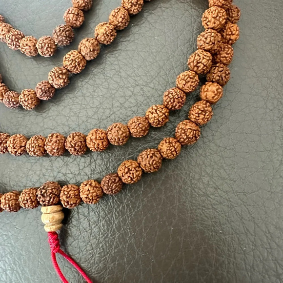Rudraksha Beaded Necklace - Picture 2 of 2